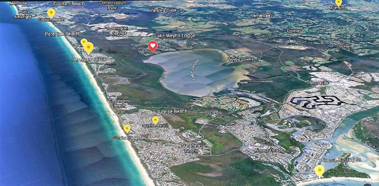 Lake Weyba Noosa Lodge & Kangaroos Переджиан Бийч Екстериор снимка
